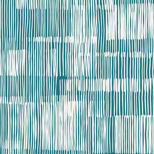 Beige and teal by Mad Dog Art
