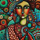The woman in an explosion of color by Jan Keteleer (JanKé): A Journey Beyond the Canvas thumbnail