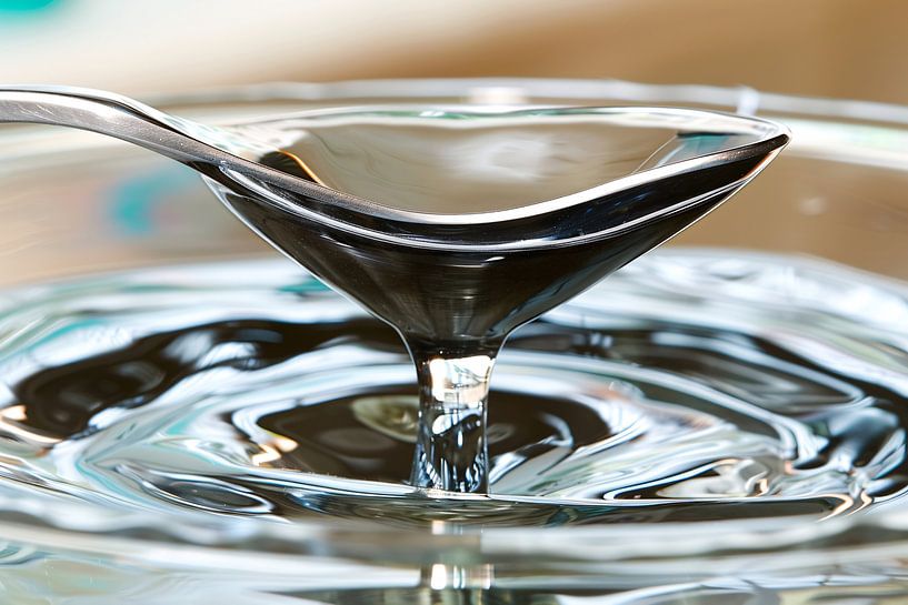 Minimalist Glass of Water by Art & Soul Creations