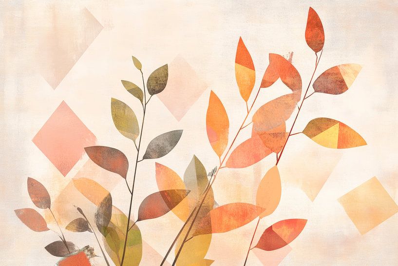 Autumnal dreams - Leaf dance Colours of change - Leaf dance by Poster Art Shop