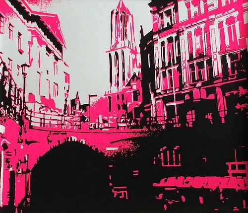 Utrecht Domtoren roze