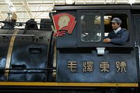 Train from Mao Zedong 04 - Cab & driver close up