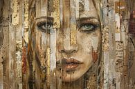 Portrait Modern Gold | Gilded Gaze by Art Whims thumbnail