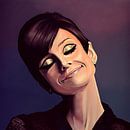 Audrey Hepburn Gemälde von Paul Meijering Miniaturansicht