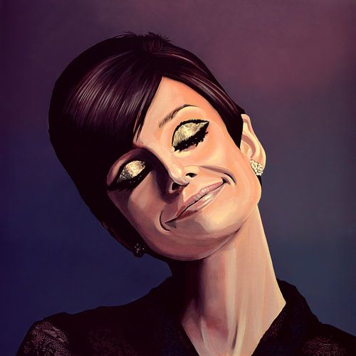 Audrey Hepburn painting