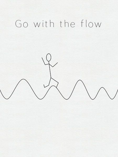 Go with the flow van Hilde Remerie Photography and digital art