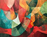 Abstract Painting | Swirling Waves Harmony by Art Whims thumbnail