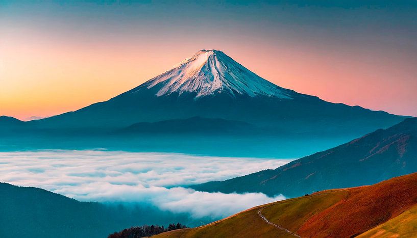 Mountains with clouds by Mustafa Kurnaz