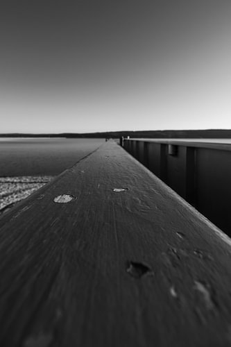 Voetgangersbrug bij de Brombachsee