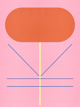 Geometrische bloemen 03 van The Printable Studio
