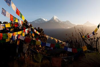 Zonsopgang in het Annapurna gebergte - Nepal