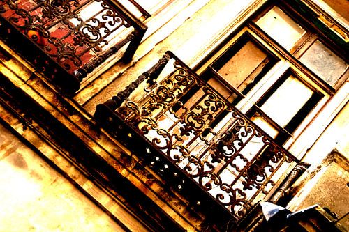 Oud balkon in Instanboel