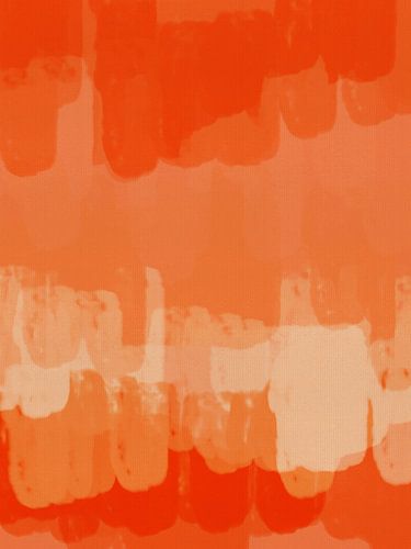 Orange und Weiß. Bunte abstrakte in hellen lebendigen Pastell und Neon-Farben von Dina Dankers