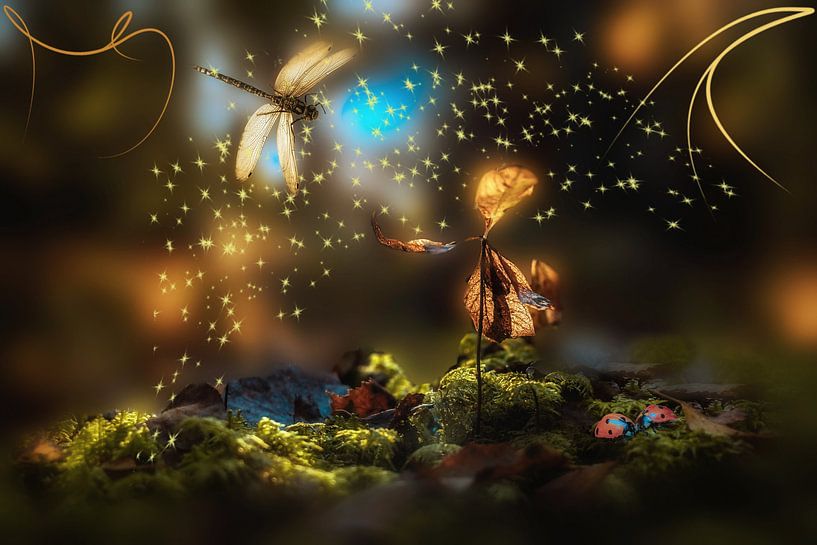 Charming Miniature Forest Scene by Margit Kluthke