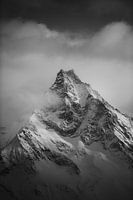 Zwitserland bergen alpen - Zwart Wit