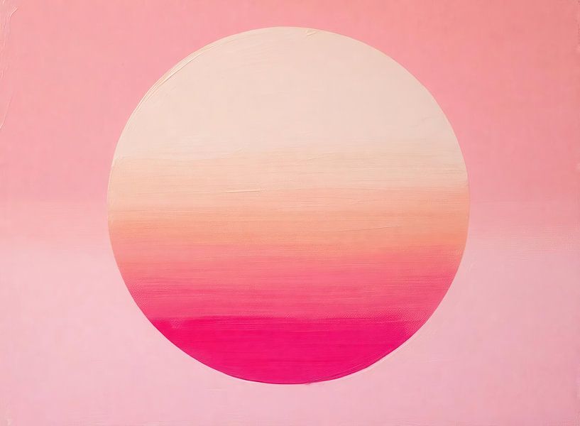Pink Art | Pink Circle Art by Modern Collection