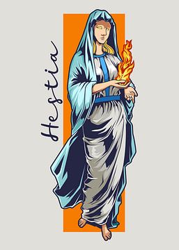 HESTIA - Beschermer van het heilige vuur van Pixelbull Design