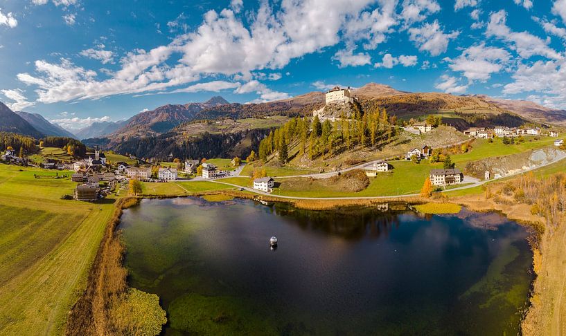 Taraspsee, castle, Sparsels - Tarasp by Rene van der Meer