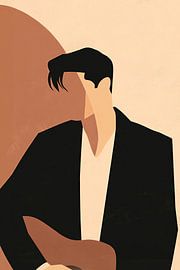 Elvis Presley | minimalist portrait in modern style