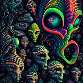 Alien Kaleidoscope by Vythryd Arts
