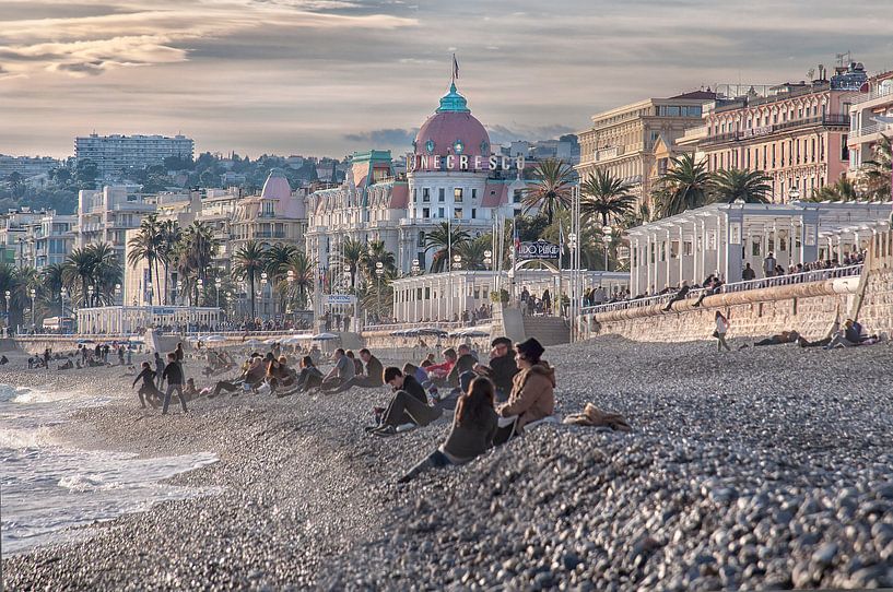 Schöner Strand in Nizza, Frankreich von Anouschka Hendriks