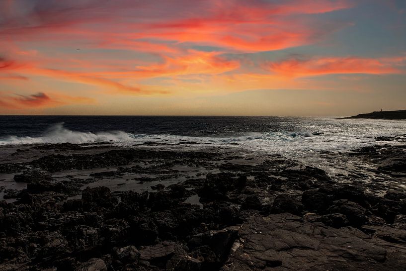 Sonnenuntergang an der Südküste Gran Canarias von Gert Hilbink