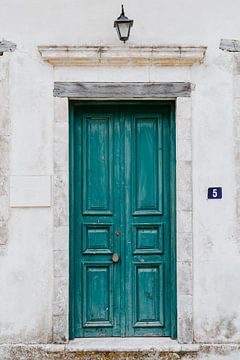 Turquoise deur Zakynthos | Reisfotografie | Wall art fotografie print van Alblasfotografie