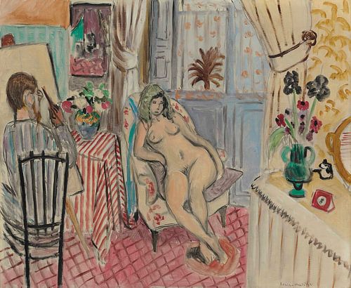 Henri Matisse - The artist and the model