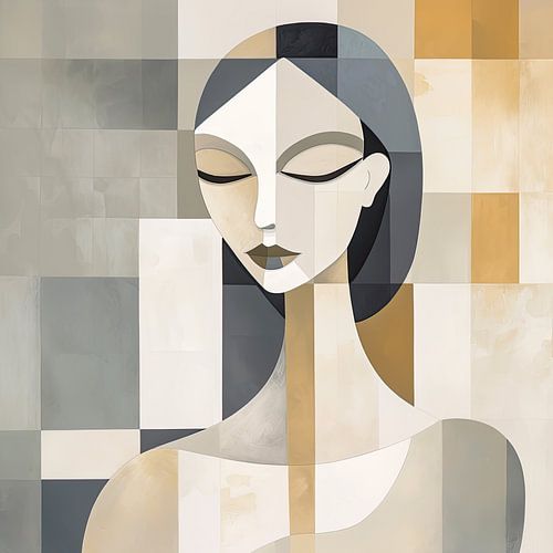 Frau abstrakt