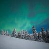 Landschap van Noorderlicht in Finland van HansKl