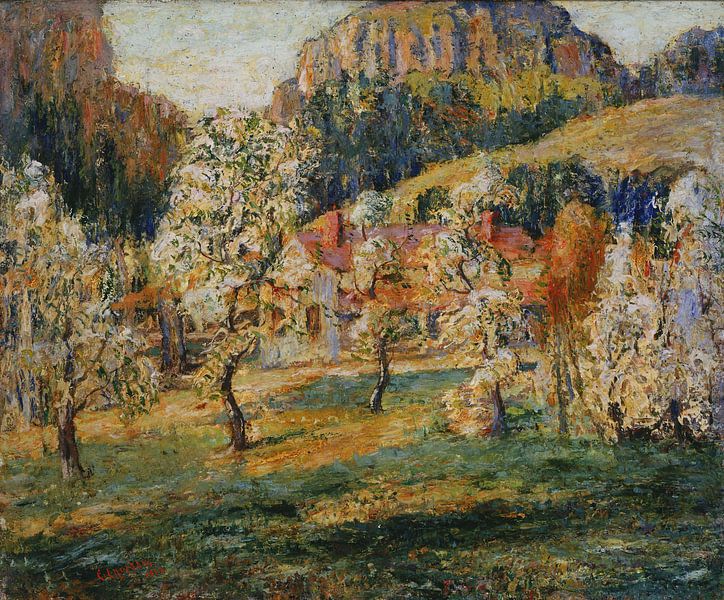 Ernest Lawson-Mei in the mountains by finemasterpiece