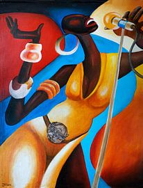 African singer by Jan Wiersma