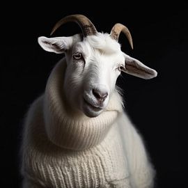 Mountain goat portrait
