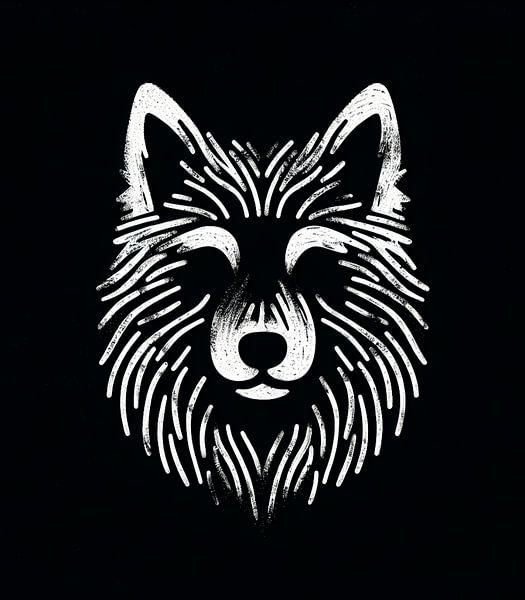 Etherisch Wolven Silhouet van Abdelaziz Elachaary