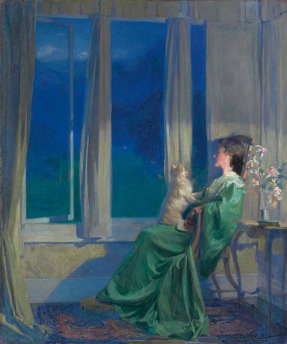 When the blue evening slowly falls