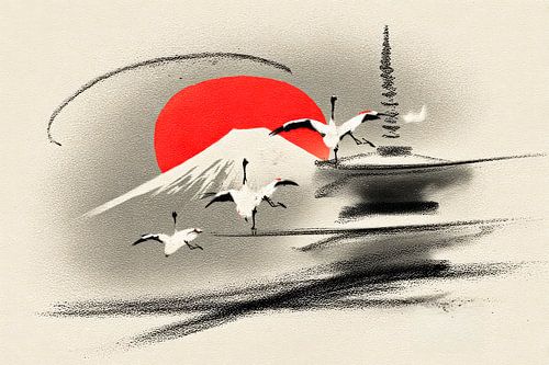 japanse schilderachtige kunst minimalisme