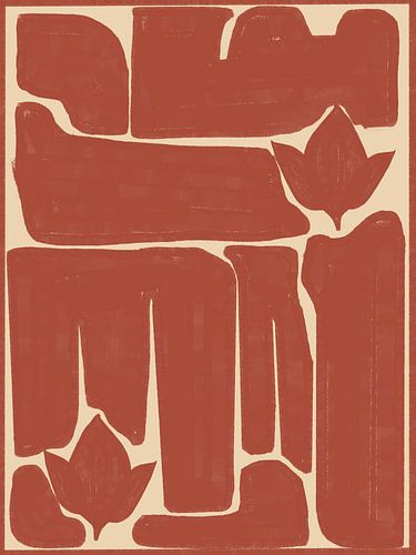 Terracotta Floral Shapes