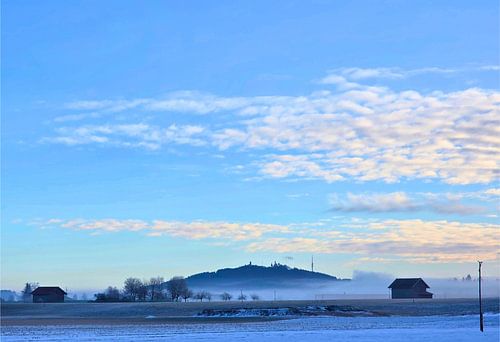 Hoher Peißenberg im Morgennebel