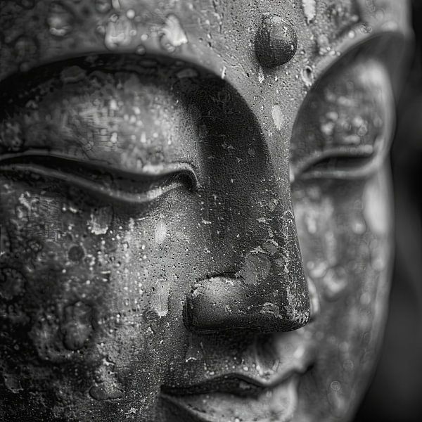 Buddha in black and white by Poster Art Shop