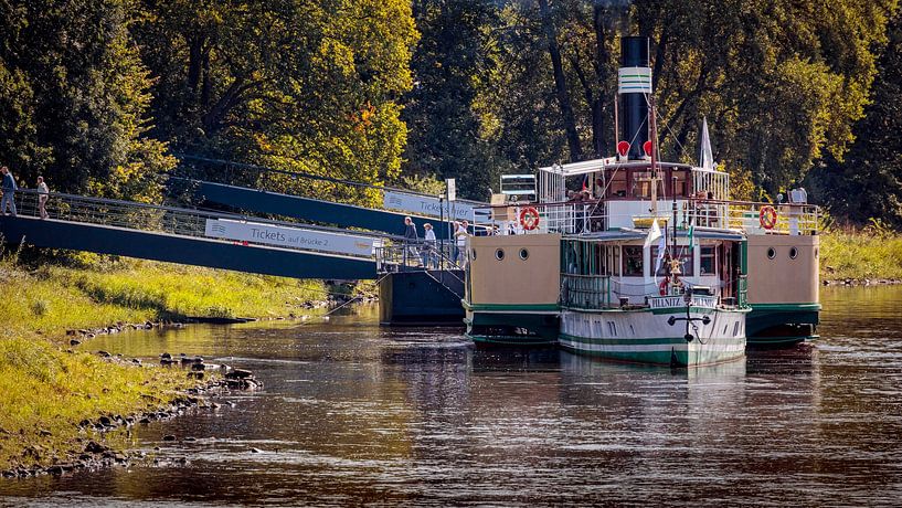 Raderstoomboot Pillnitz van Rob Boon