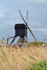 Molen De Blokker in Kinderdijk in actie van Rob Pols