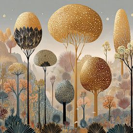 Golden Forest by Flower Studio