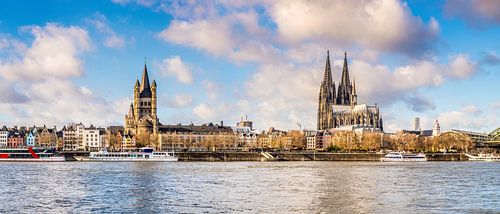 Köln, Skyline mit Kölner Dom