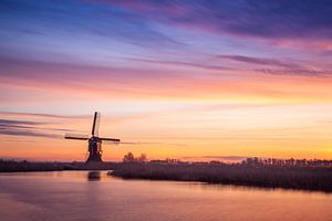 Broekmolen bei Sonnenaufgang
