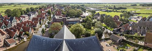 panorama van De Rijp uit de lucht