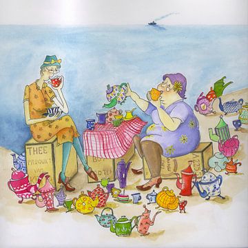 Tea ladies by Martine van Nieuwenhuyzen