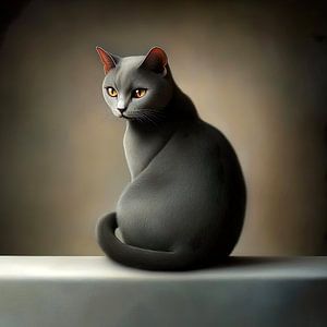 Chat gris