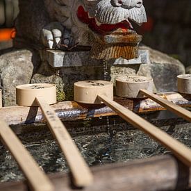 Drachenbrunnen - Reinigung am Shintō-Schrein von Patrick Kilb