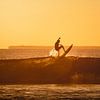Mentawai surfing sunset 2 by Andy Troy
