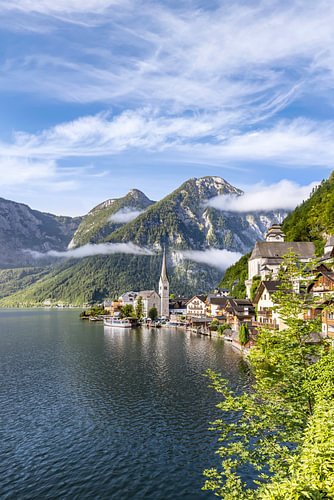 A charming morning atmosphere over Hallstatt